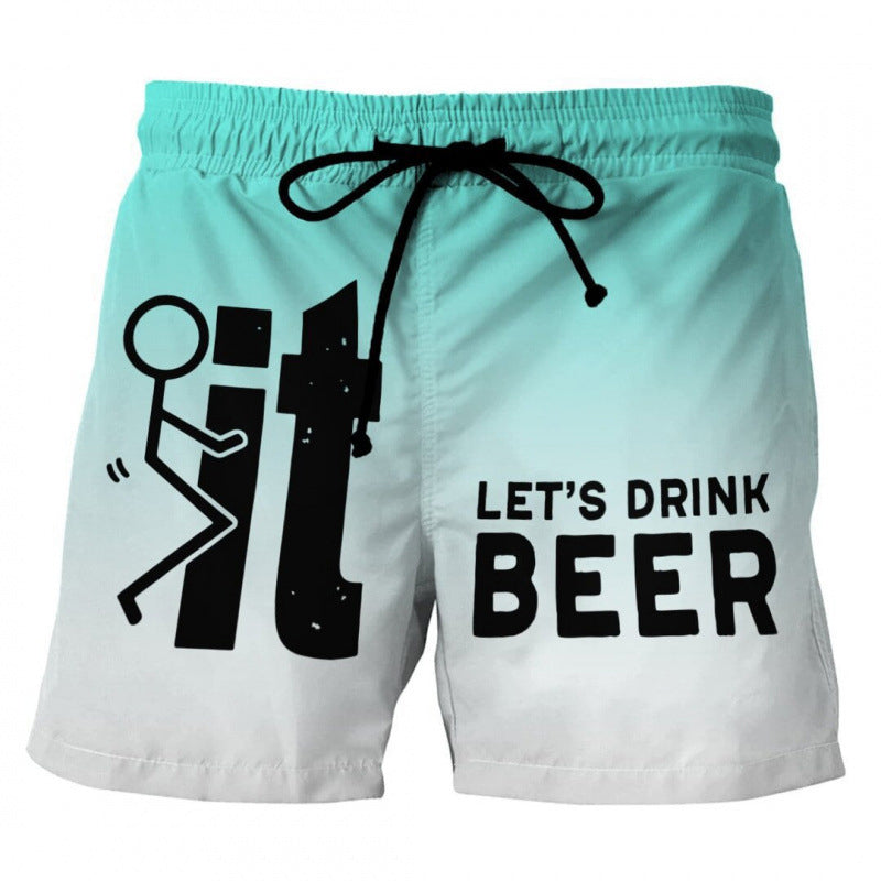 🩳 LIMITED-TIME 49% OFF! 💥 Men's 3D Graphic Printed Casual Shorts – Quick-Dry, Elastic Waist, Vibrant Print ✨
