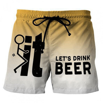 🩳 LIMITED-TIME 49% OFF! 💥 Men's 3D Graphic Printed Casual Shorts – Quick-Dry, Elastic Waist, Vibrant Print ✨