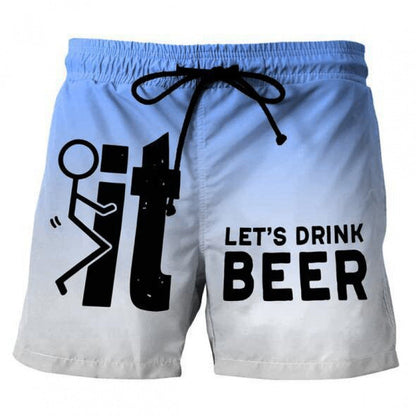 🩳 LIMITED-TIME 49% OFF! 💥 Men's 3D Graphic Printed Casual Shorts – Quick-Dry, Elastic Waist, Vibrant Print ✨