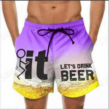 🩳 LIMITED-TIME 49% OFF! 💥 Men's 3D Graphic Printed Casual Shorts – Quick-Dry, Elastic Waist, Vibrant Print ✨