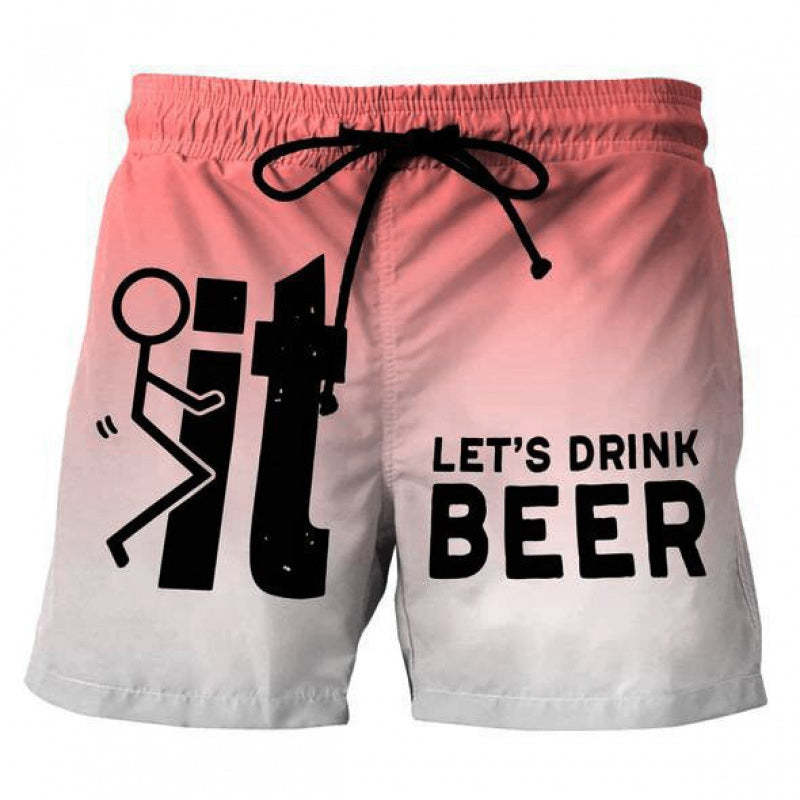 🩳 LIMITED-TIME 49% OFF! 💥 Men's 3D Graphic Printed Casual Shorts – Quick-Dry, Elastic Waist, Vibrant Print ✨