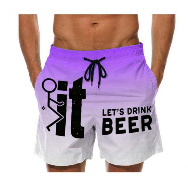 🩳 LIMITED-TIME 49% OFF! 💥 Men's 3D Graphic Printed Casual Shorts – Quick-Dry, Elastic Waist, Vibrant Print ✨