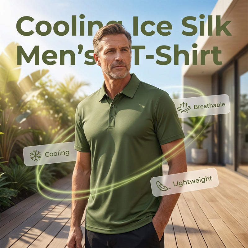 📢📢40% OFF !! ⏰Men's Summer Breathable Collared T-Shirt