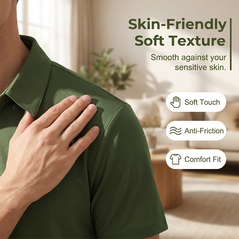 📢📢40% OFF !! ⏰Men's Summer Breathable Collared T-Shirt