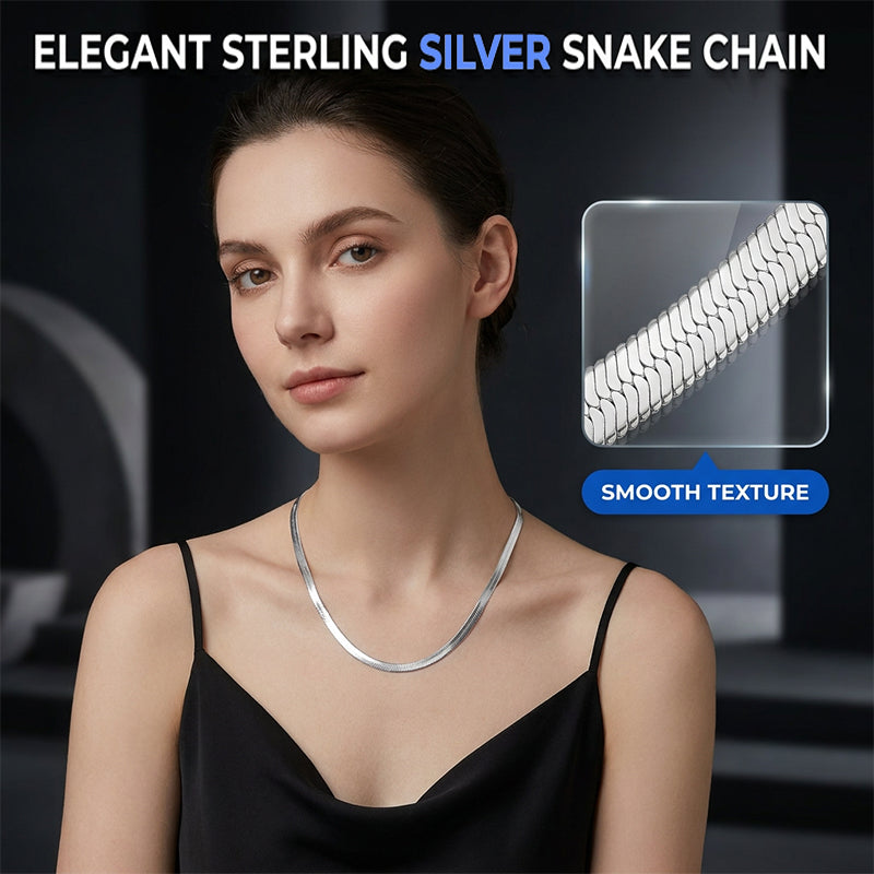 🌸 ONLY ￡9.99 NOW! 🌸Elegant Sterling Silver Snake Chain