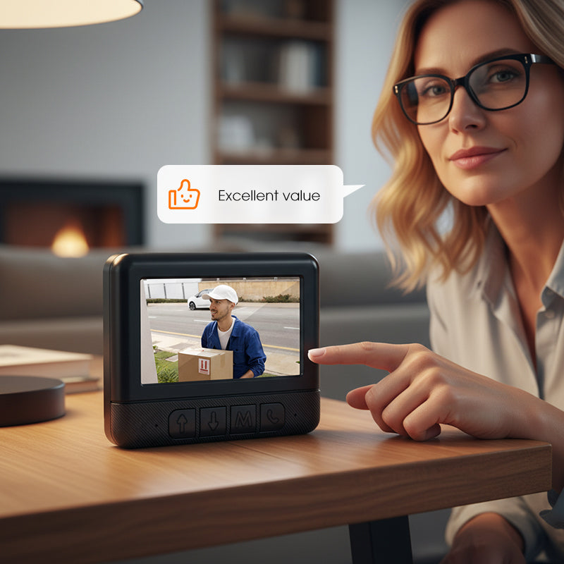 📹 49% OFF NOW! 🏆Wireless Smart Video Doorbell with Display Screen – 1080P HD & two-way audio – Motion detection, night vision & easy install – perfect for home security 🔔📱✨