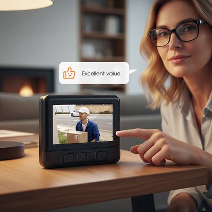 📹 49% OFF NOW! 🏆Wireless Smart Video Doorbell with Display Screen – 1080P HD & two-way audio – Motion detection, night vision & easy install – perfect for home security 🔔📱✨