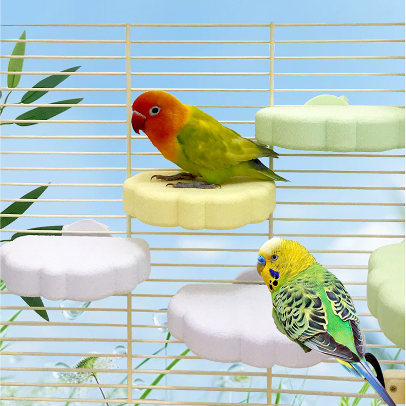 📢📢49% OFF !! ⏰Cute Cloud-Shaped Bird Perch Platform