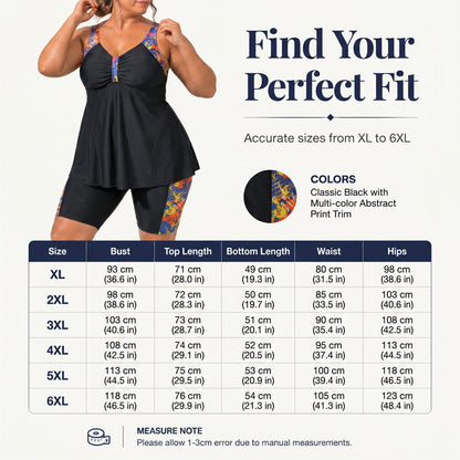 🌊🌞Summer Hot Sale-48% Off!!🌿 Women's Flowy Tankini Top and Shorts Swimsuit