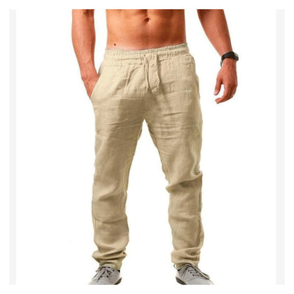 📢📢49% OFF !! ⏰Men's Casual Linen Drawstring Trousers
