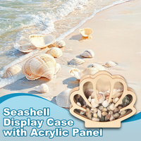 🐚 49% OFF NOW! ✨ Seashell Display Case with Acrylic Panel – Transparent & dustproof – Perfect for collections, crafts or souvenirs – elegant tabletop or shelf display 🏖️🌟
