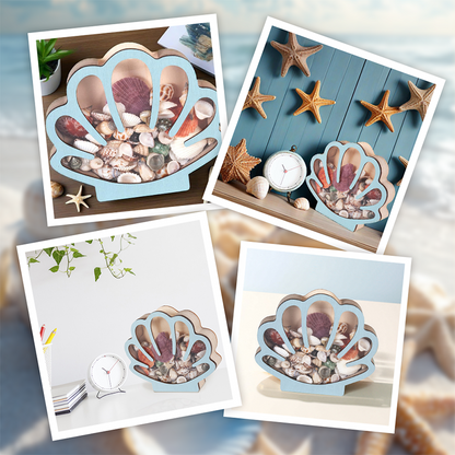 🐚 49% OFF NOW! ✨ Seashell Display Case with Acrylic Panel – Transparent & dustproof – Perfect for collections, crafts or souvenirs – elegant tabletop or shelf display 🏖️🌟