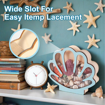 🐚 49% OFF NOW! ✨ Seashell Display Case with Acrylic Panel – Transparent & dustproof – Perfect for collections, crafts or souvenirs – elegant tabletop or shelf display 🏖️🌟