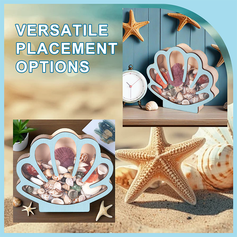 🐚 49% OFF NOW! ✨ Seashell Display Case with Acrylic Panel – Transparent & dustproof – Perfect for collections, crafts or souvenirs – elegant tabletop or shelf display 🏖️🌟