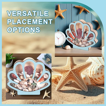 🐚 49% OFF NOW! ✨ Seashell Display Case with Acrylic Panel – Transparent & dustproof – Perfect for collections, crafts or souvenirs – elegant tabletop or shelf display 🏖️🌟