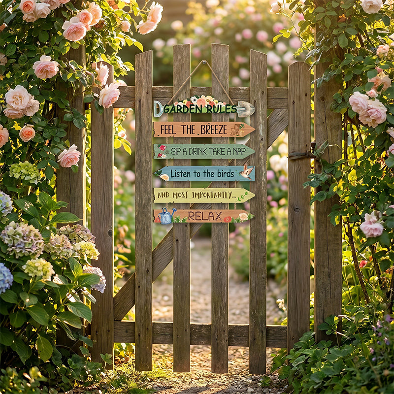 💖Limited-time 49% OFF🏡Rustic Wooden Garden Hanging Sign Wall Decor Plaque