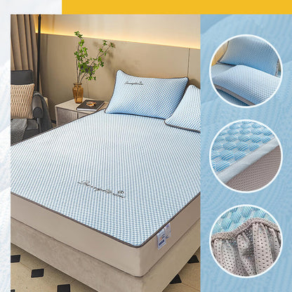 📢Exclusive 49% OFF | Ice Silk Cooling Bedding Set | Moisture-Wicking & Breathable Summer Quilt & Pillowcase | Quick-Dry Lightweight Sleep Comforter