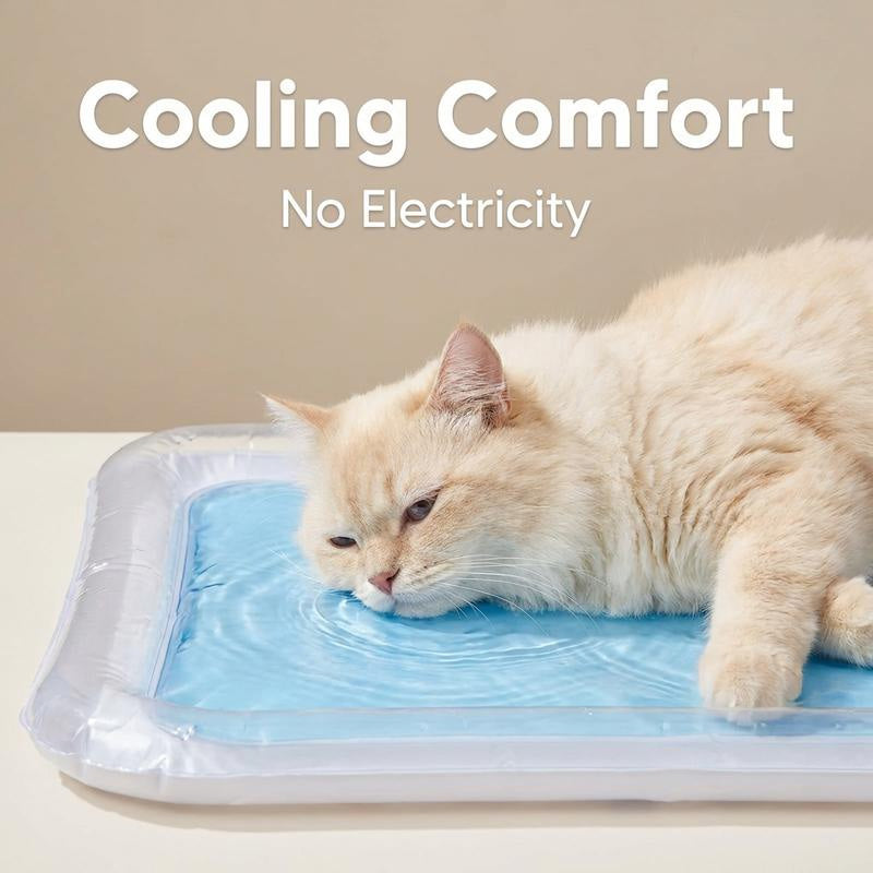 🏆LSAT DAY 49% OFF🐾Inflatable Cooling Water Bed for Cats