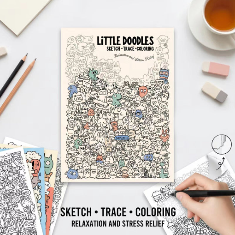 📢📢49% OFF !! ⏰Creative Doodle Art Coloring Book