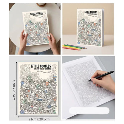 📢📢49% OFF !! ⏰Creative Doodle Art Coloring Book