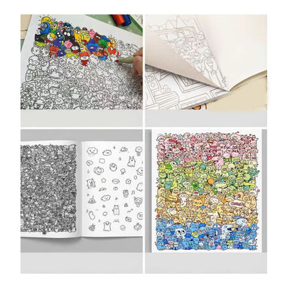 📢📢49% OFF !! ⏰Creative Doodle Art Coloring Book