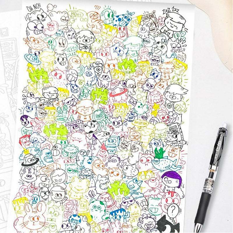 📢📢49% OFF !! ⏰Creative Doodle Art Coloring Book