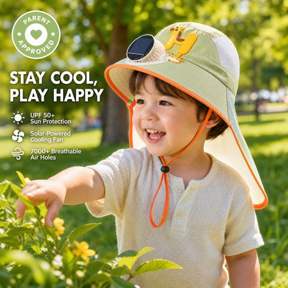 🔥HOT SALE🌬️Sun Protection Flap Hat with Built in Cooling Fan