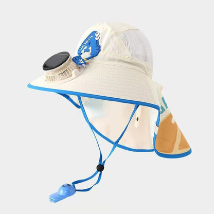 🔥HOT SALE🌬️Sun Protection Flap Hat with Built in Cooling Fan