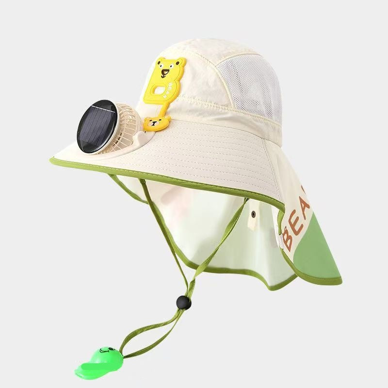🔥HOT SALE🌬️Sun Protection Flap Hat with Built in Cooling Fan