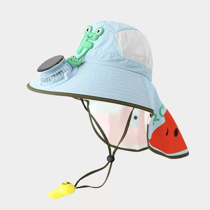 🔥HOT SALE🌬️Sun Protection Flap Hat with Built in Cooling Fan
