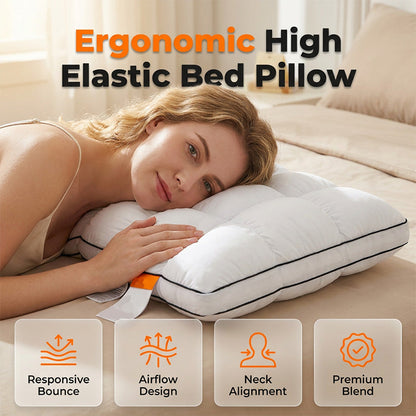 🏆 50K+ Sold ⚡Ultra-Soft High Elastic Bed Pillow
