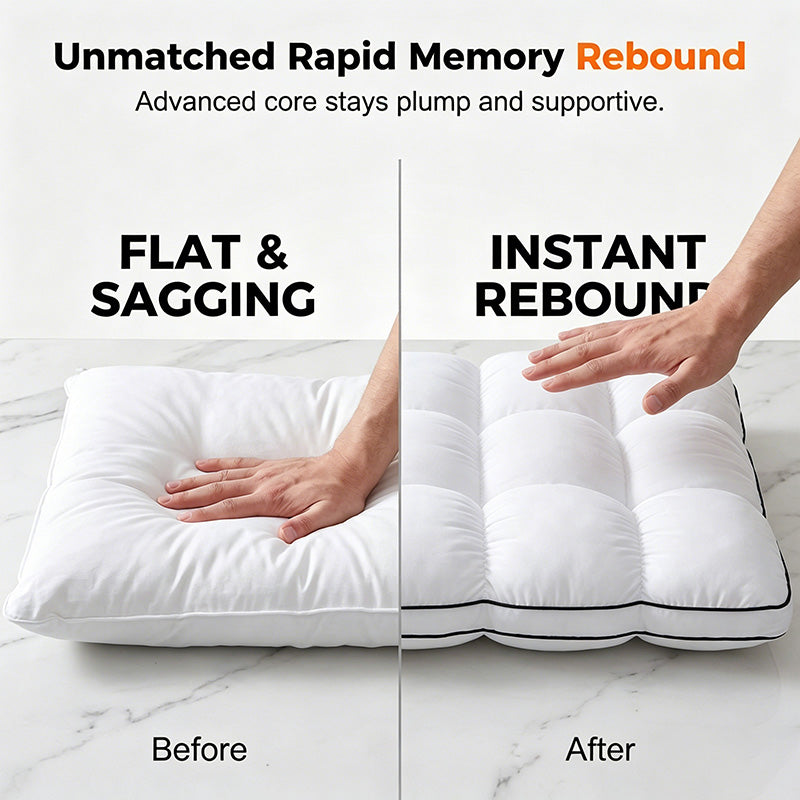 🏆 50K+ Sold ⚡Ultra-Soft High Elastic Bed Pillow