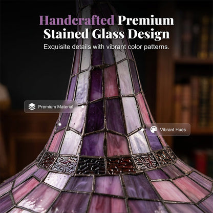 🏆LAST DAY 48% OFF🔮Enchanting Ambiance Stained Glass Witch Lamp✨