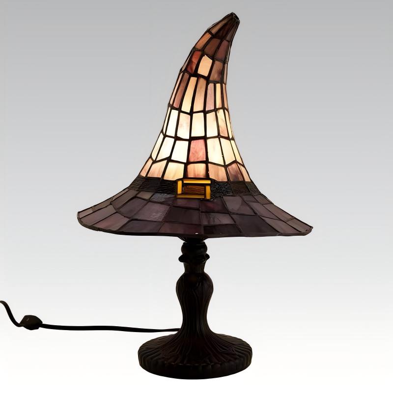 🏆LAST DAY 48% OFF🔮Enchanting Ambiance Stained Glass Witch Lamp✨