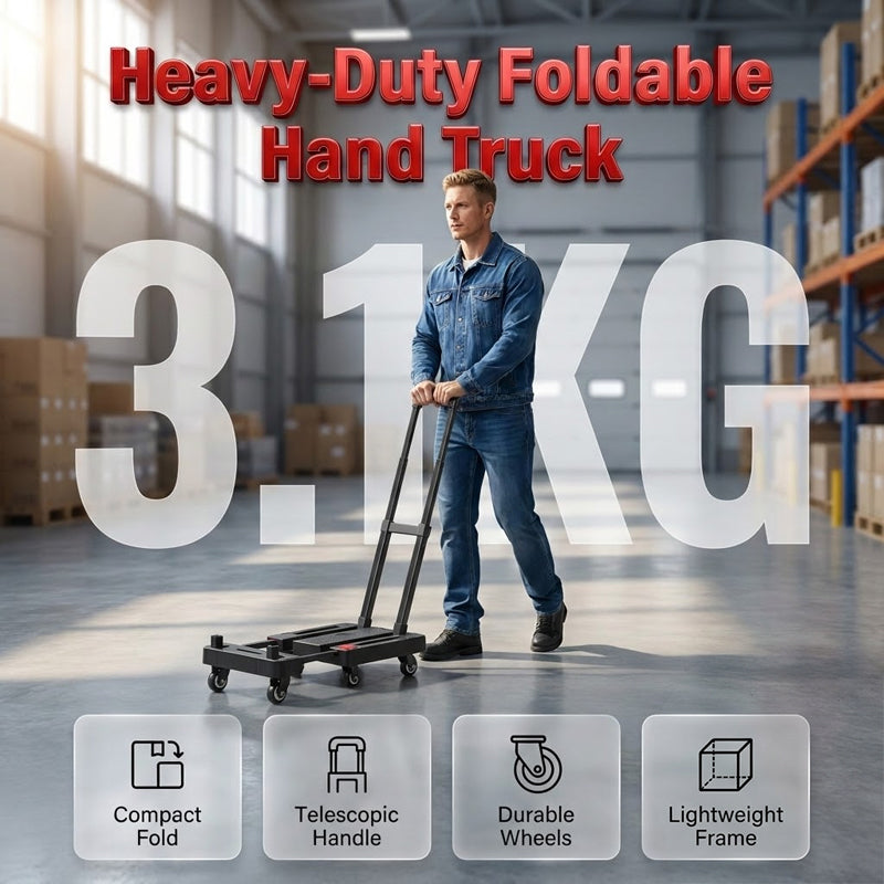 🏆LAST DAY SALE 49% OFF🔥Foldable Silent Hand Truck