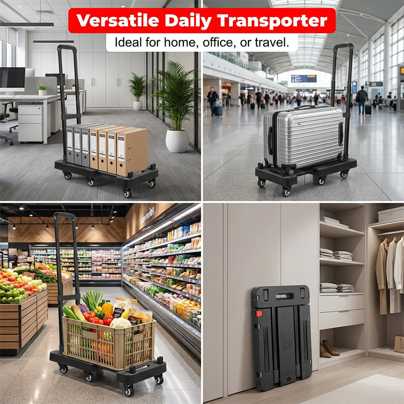 🏆LAST DAY SALE 49% OFF🔥Foldable Silent Hand Truck