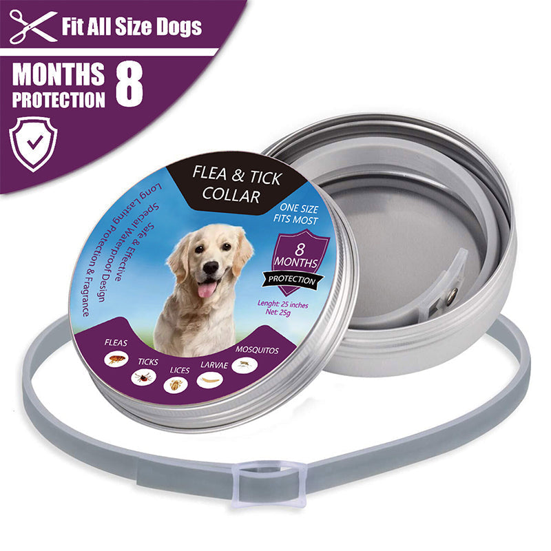 🐾 LIMITED-TIME 40% OFF! ✨ Flea & Tick Collar for Dogs & Cats – 8 Months Protection, Waterproof, Adjustable 🌿