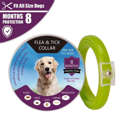 🐾 LIMITED-TIME 40% OFF! ✨ Flea & Tick Collar for Dogs & Cats – 8 Months Protection, Waterproof, Adjustable 🌿