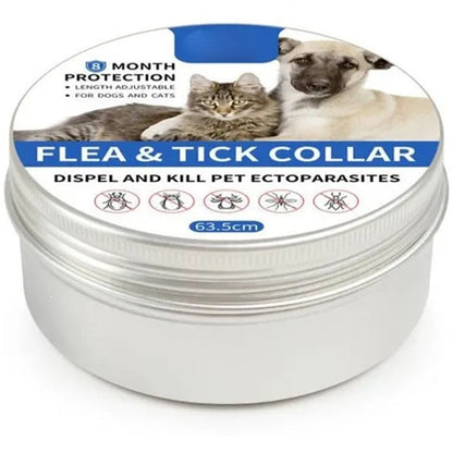 🐾 LIMITED-TIME 40% OFF! ✨ Flea & Tick Collar for Dogs & Cats – 8 Months Protection, Waterproof, Adjustable 🌿