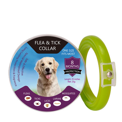 🐾 LIMITED-TIME 40% OFF! ✨ Flea & Tick Collar for Dogs & Cats – 8 Months Protection, Waterproof, Adjustable 🌿