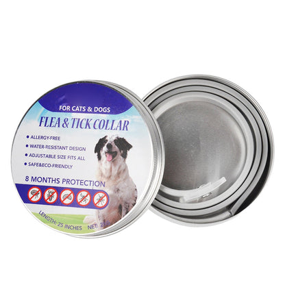 🐾 LIMITED-TIME 40% OFF! ✨ Flea & Tick Collar for Dogs & Cats – 8 Months Protection, Waterproof, Adjustable 🌿