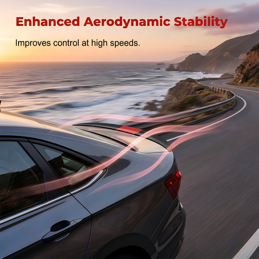 🚗 LIMITED-TIME 49% OFF! ✨ Car Downforce Rear Spoiler – ABS, 3-Piece Adjustable, No-Drill Install 🏁