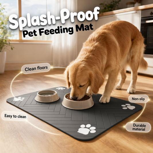 🏆LAST DAY 49% OFF🐾Easy-Clean Pet Feeding Mat