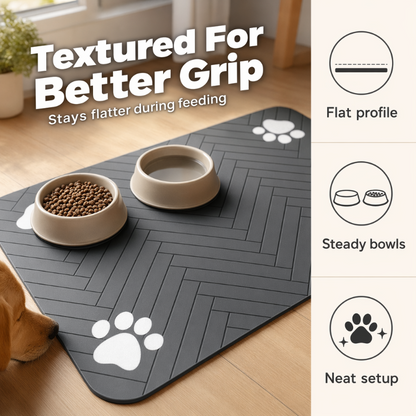 🏆LAST DAY 49% OFF🐾Easy-Clean Pet Feeding Mat