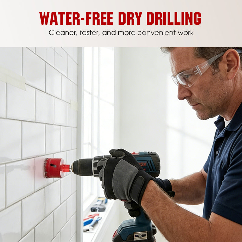 📢📢49% OFF !! ⏰Professional Dry Drilling Hole Saw Kit (6-35mm)