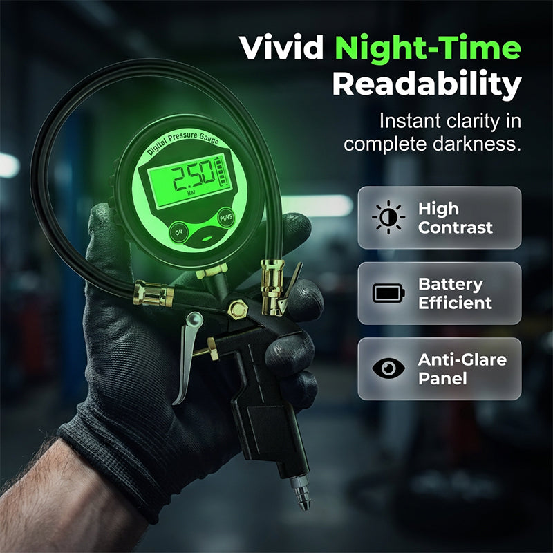 🏆HOT SALE 49% OFF🚗Digital Tire Inflator with Pressure Gauge LED Backlit Air Chuck