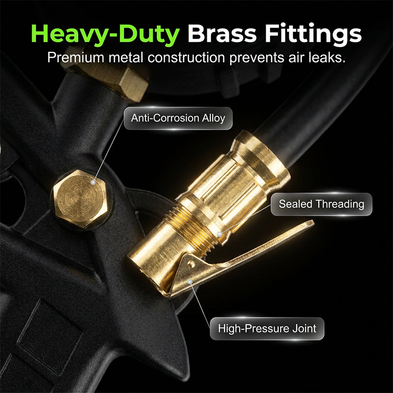 🏆HOT SALE 49% OFF🚗Digital Tire Inflator with Pressure Gauge LED Backlit Air Chuck