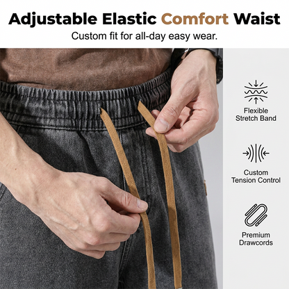 🩳 LIMITED-TIME 49% OFF! ✨ Men's Summer Lightweight Denim Shorts – Relaxed Fit, Elastic Waist, Deep Pockets 🌊