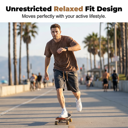 🩳 LIMITED-TIME 49% OFF! ✨ Men's Summer Lightweight Denim Shorts – Relaxed Fit, Elastic Waist, Deep Pockets 🌊