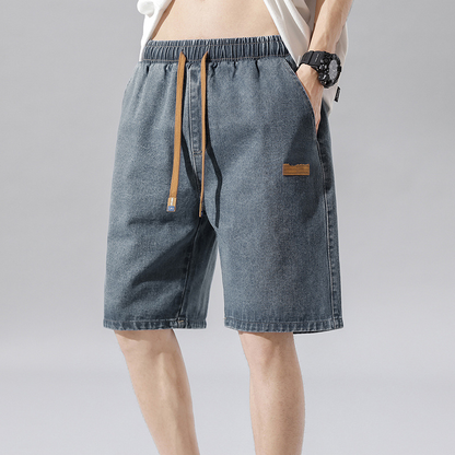 🩳 LIMITED-TIME 49% OFF! ✨ Men's Summer Lightweight Denim Shorts – Relaxed Fit, Elastic Waist, Deep Pockets 🌊